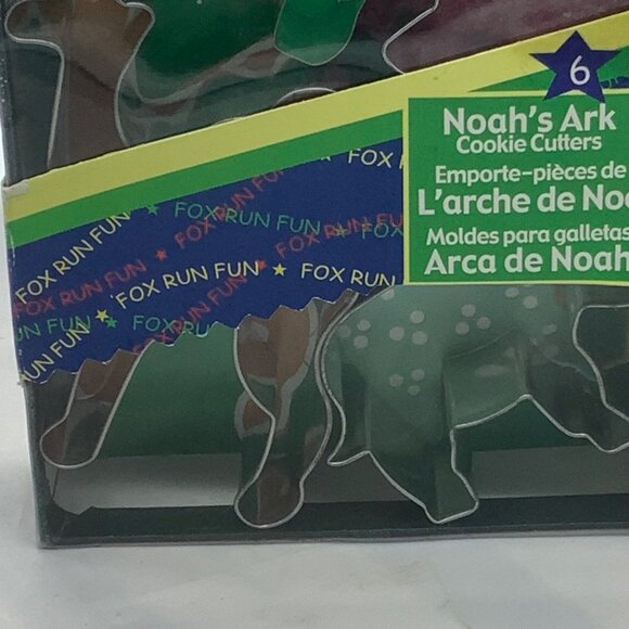 Fox Run Noah's Ark Metal Cookie Cutters Set of 6 Elephant Kangaroo Camel Giraffe - Picture 7 of 8